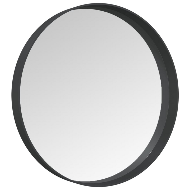 Stylish Round Wall Mirror (Black) - Modern Home Decor, 30cm Diameter, Powder-Coated Steel Frame - Premium  from Home Treasures - Just £33.99! Shop now at Home Treasures