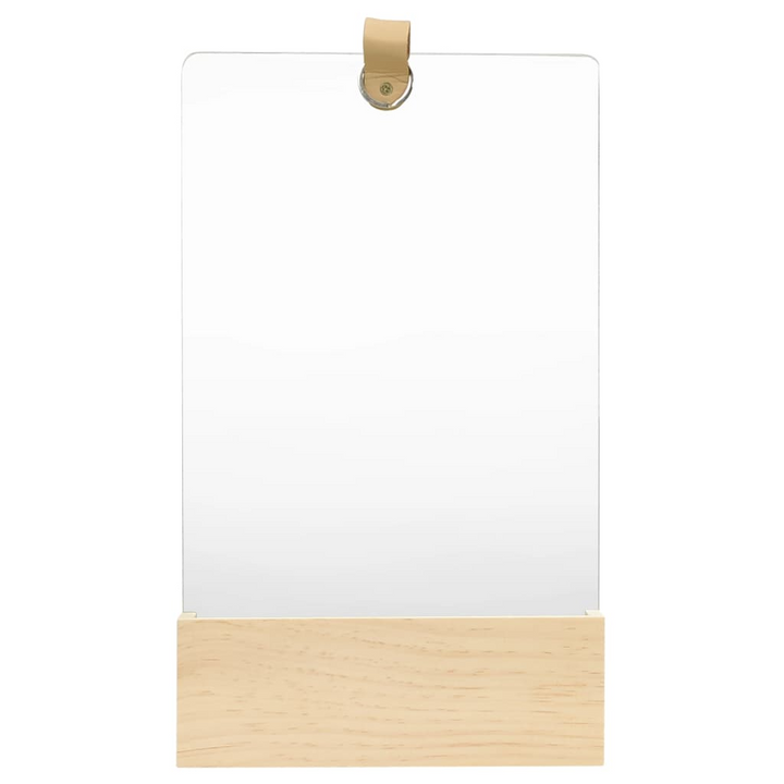 Elegant Solid Pinewood Wall Mirror with Shelf - 23 x 39.5 x 6cm - Perfect for Bathrooms & Hallways - Premium  from Home Treasures - Just £25.99! Shop now at Home Treasures