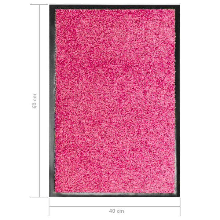 Washable Pink Doormat 40x60 cm - Indoor/Outdoor, Non-Slip Backing | Stylish & Durable - Premium  from Home Treasures - Just £27.99! Shop now at Home Treasures