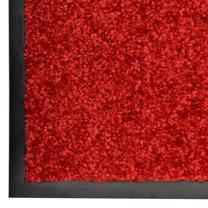 Washable Red Doormat - Durable & Absorbent, 60x90 cm | Ideal for Indoor & Outdoor Use - Premium  from Home Treasures - Just £33.99! Shop now at Home Treasures