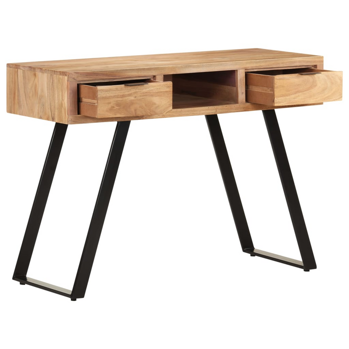 Solid Acacia Wood Live Edge Desk - Industrial Charm and Ultimate Functionality - Premium  from Home Treasures - Just £276.99! Shop now at Home Treasures