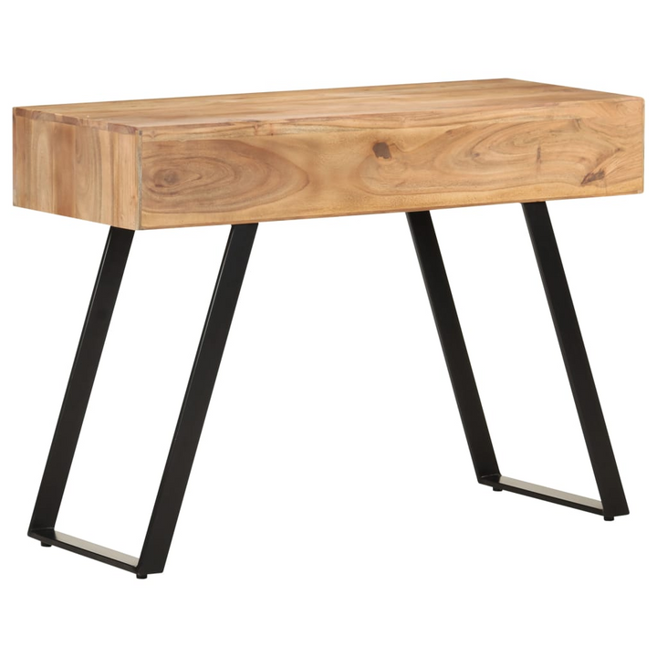 Solid Acacia Wood Live Edge Desk - Industrial Charm and Ultimate Functionality - Premium  from Home Treasures - Just £276.99! Shop now at Home Treasures