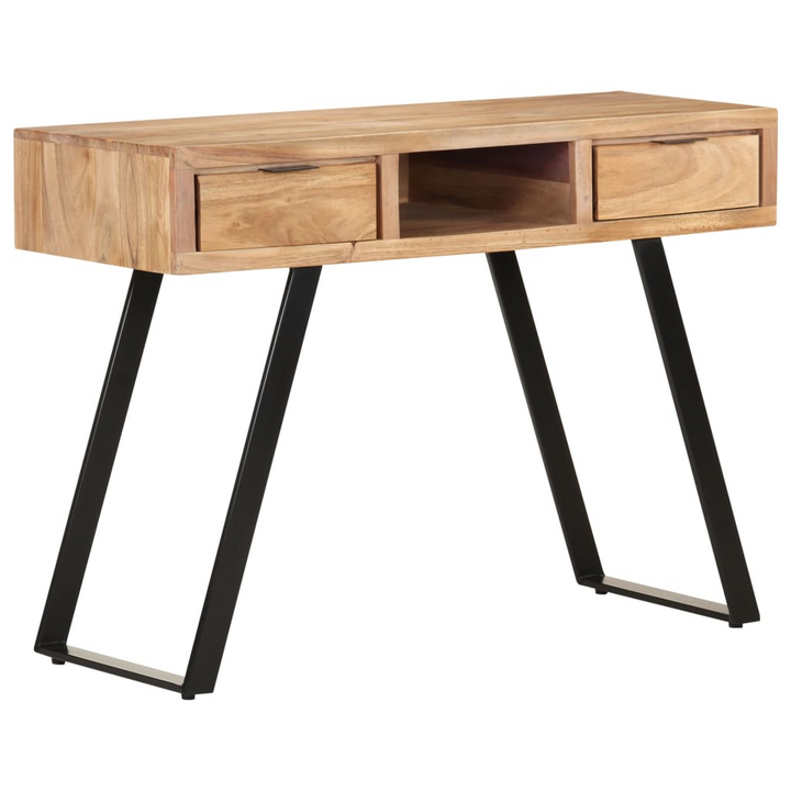 Solid Acacia Wood Live Edge Desk - Industrial Charm and Ultimate Functionality - Premium  from Home Treasures - Just £276.99! Shop now at Home Treasures