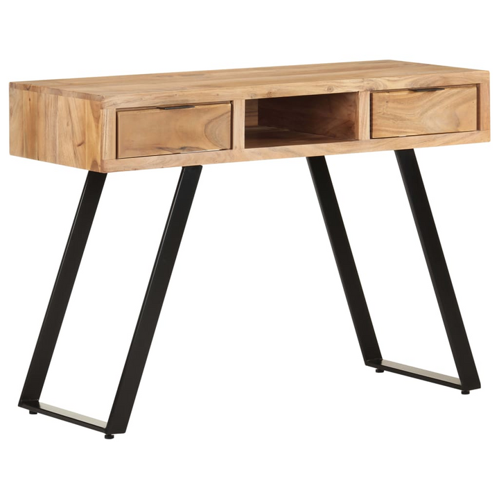 Solid Acacia Wood Live Edge Desk - Industrial Charm and Ultimate Functionality - Premium  from Home Treasures - Just £276.99! Shop now at Home Treasures