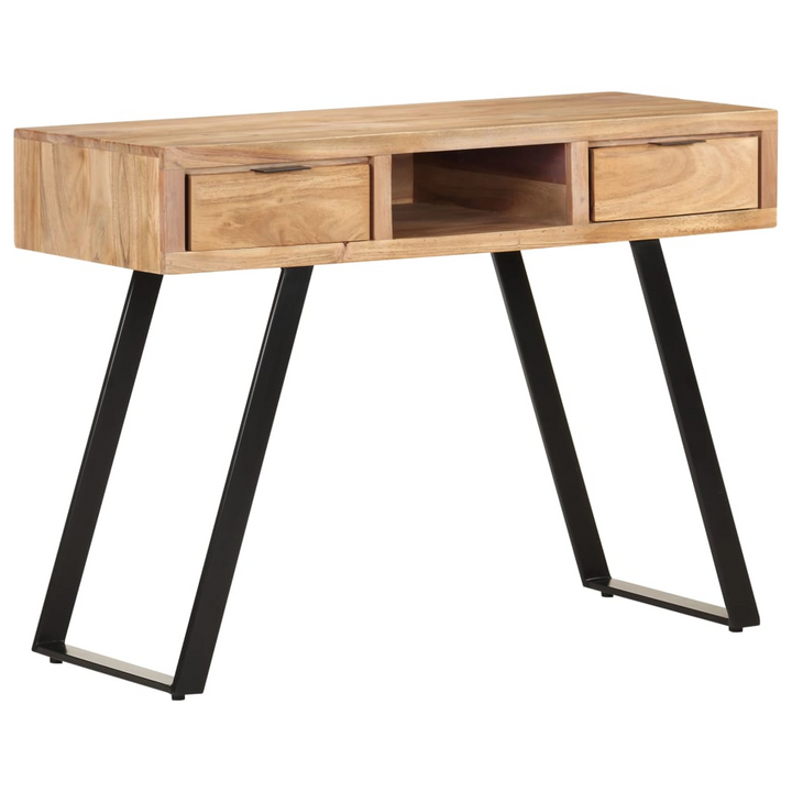 Solid Acacia Wood Live Edge Desk - Industrial Charm and Ultimate Functionality - Premium  from Home Treasures - Just £276.99! Shop now at Home Treasures