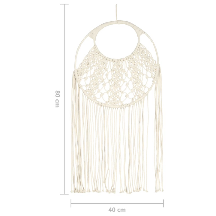 Elegant Handmade Cotton Macrame Wall Hanger - Boho Chic Home Decor, 40 x 80 cm - Premium  from Home Treasures - Just £50.99! Shop now at Home Treasures