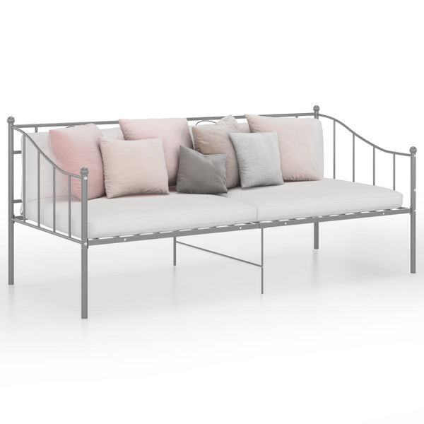 Stylish Metal Sofa Bed Frame in Grey - 90 x 200cm | Durable & Versatile Daybed for Small Spaces - Premium  from Home Treasures - Just £119.99! Shop now at Home Treasures