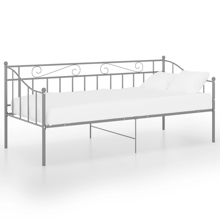 Stylish Metal Sofa Bed Frame in Grey - 90 x 200cm | Durable & Versatile Daybed for Small Spaces - Premium  from Home Treasures - Just £119.99! Shop now at Home Treasures