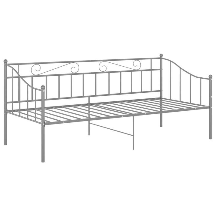 Stylish Metal Sofa Bed Frame in Grey - 90 x 200cm | Durable & Versatile Daybed for Small Spaces - Premium  from Home Treasures - Just £119.99! Shop now at Home Treasures