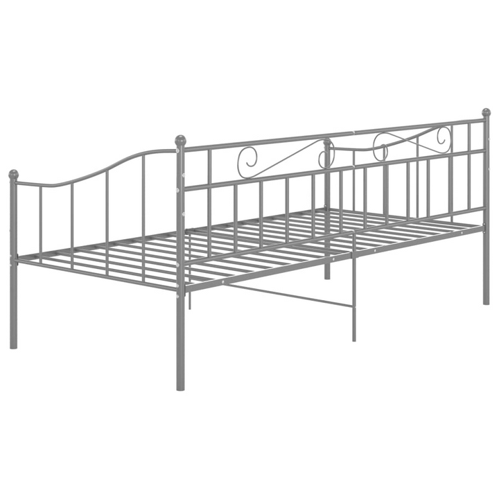 Stylish Metal Sofa Bed Frame in Grey - 90 x 200cm | Durable & Versatile Daybed for Small Spaces - Premium  from Home Treasures - Just £119.99! Shop now at Home Treasures