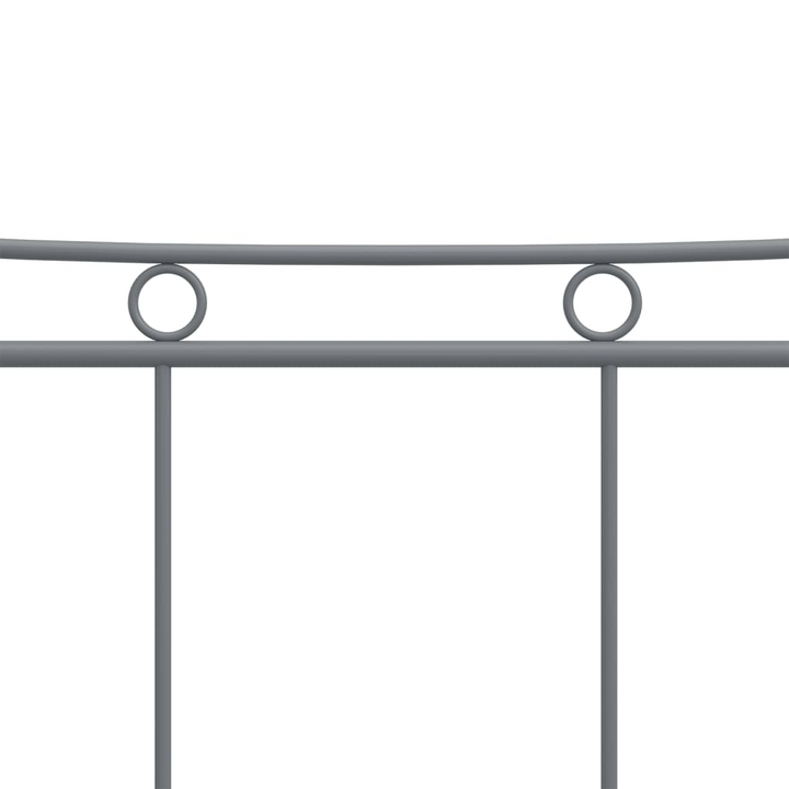 Sleek & Sturdy Grey Metal Bed Frame 200x200 cm - Modern Design for Comfortable Sleep - Premium  from Home Treasures - Just £121.99! Shop now at Home Treasures