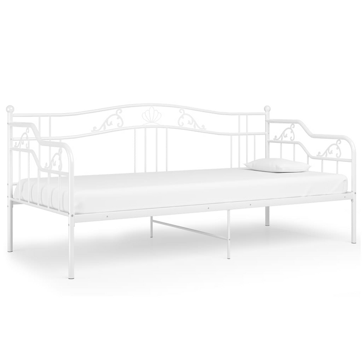 Stylish Metal Sofa Bed Frame in White - 90 x 200cm | Durable & Multi-functional Daybed for Modern Living Spaces - Premium  from Home Treasures - Just £142.99! Shop now at Home Treasures