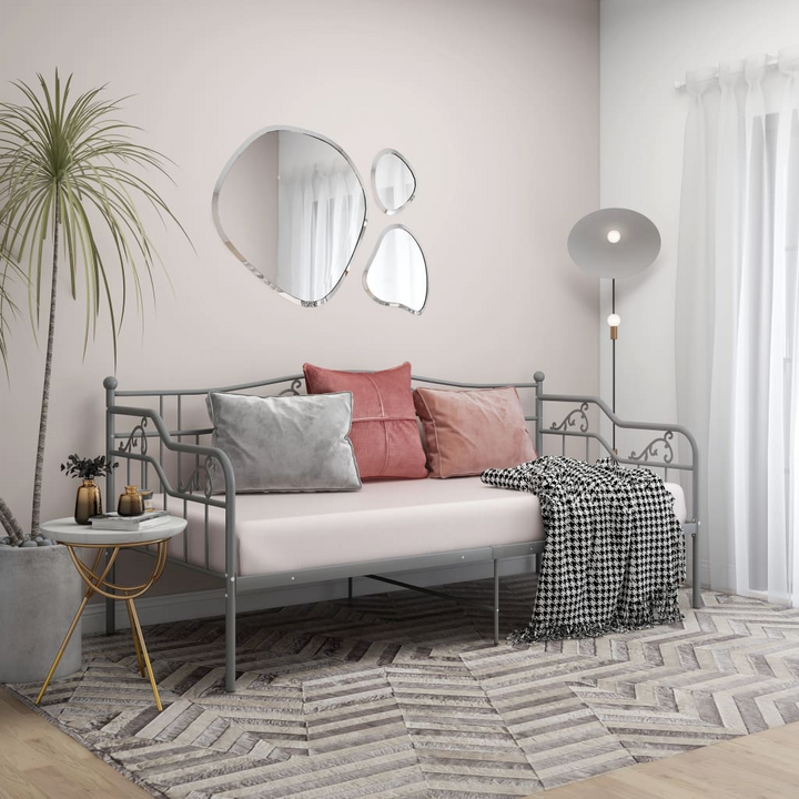 Stylish & Durable Metal Sofa Bed Frame (Grey) - 90 x 200cm | Space-Saving, Multi-Functional Furniture - Premium  from Home Treasures - Just £140.99! Shop now at Home Treasures