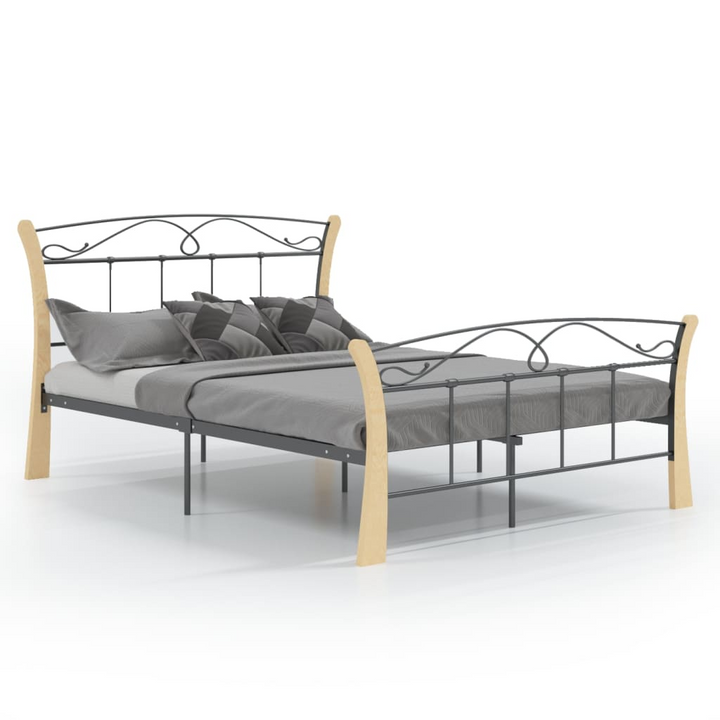 Elegant Black Metal Bed Frame - 120x200 cm | Sturdy & Modern Design - Premium  from Home Treasures - Just £101.99! Shop now at Home Treasures