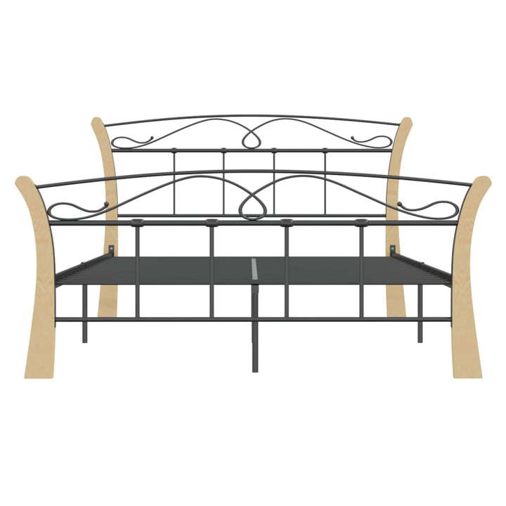 Elegant Black Metal Bed Frame - 120x200 cm | Sturdy & Modern Design - Premium  from Home Treasures - Just £101.99! Shop now at Home Treasures