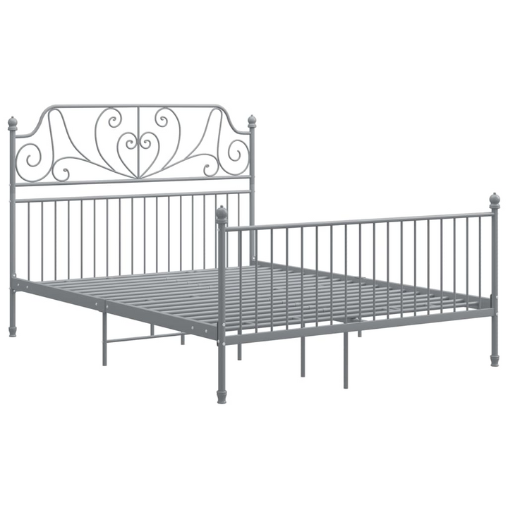 Sturdy & Stylish Metal Bed Frame - Grey, 140x200 cm | Comfort and Elegance for Your Bedroom - Premium  from Home Treasures - Just £149.99! Shop now at Home Treasures