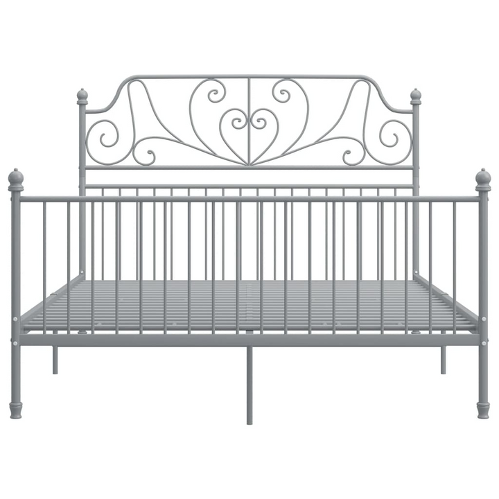 Sturdy & Stylish Metal Bed Frame - Grey, 140x200 cm | Comfort and Elegance for Your Bedroom - Premium  from Home Treasures - Just £149.99! Shop now at Home Treasures