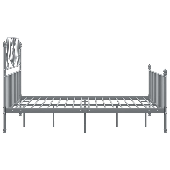 Sturdy & Stylish Metal Bed Frame - Grey, 140x200 cm | Comfort and Elegance for Your Bedroom - Premium  from Home Treasures - Just £149.99! Shop now at Home Treasures