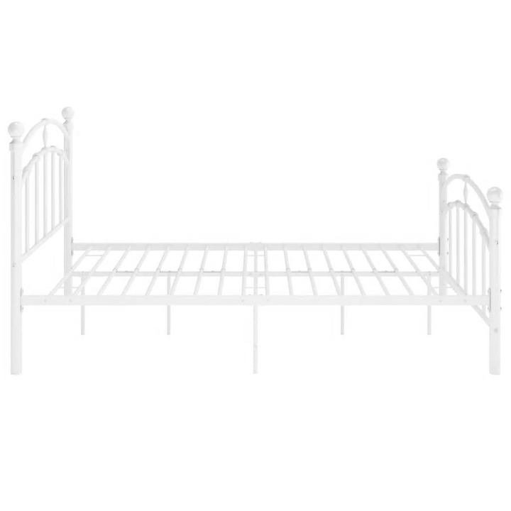 Sturdy & Durable White Metal Bed Frame 120x200 cm - Premium  from Home Treasures - Just £121.99! Shop now at Home Treasures