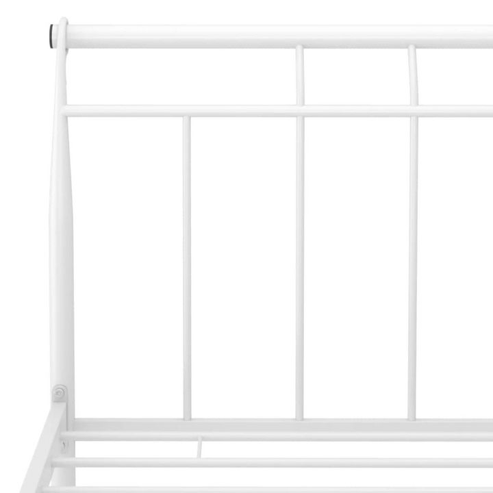 White Metal Bed Frame 140x200 cm - Classic & Sturdy Design | No Mattress Included - Premium  from Home Treasures - Just £81.99! Shop now at Home Treasures