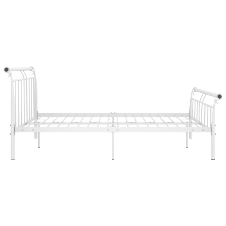 Metal Super King Bed Frame in White 180x200 cm | Modern, Sturdy & Durable | Perfect for Stylish Bedrooms - Premium  from Home Treasures - Just £105.99! Shop now at Home Treasures