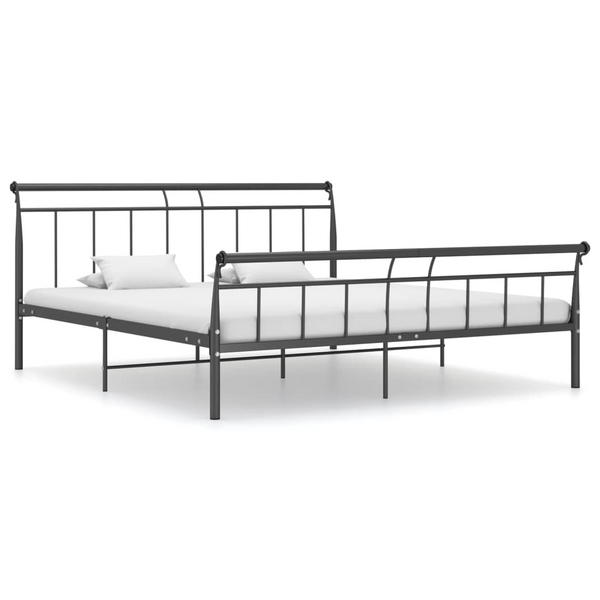 Black Metal Bed Frame 200x200 cm - Sturdy, Stylish, and Durable Bedroom Furniture - Premium  from Home Treasures - Just £152.99! Shop now at Home Treasures