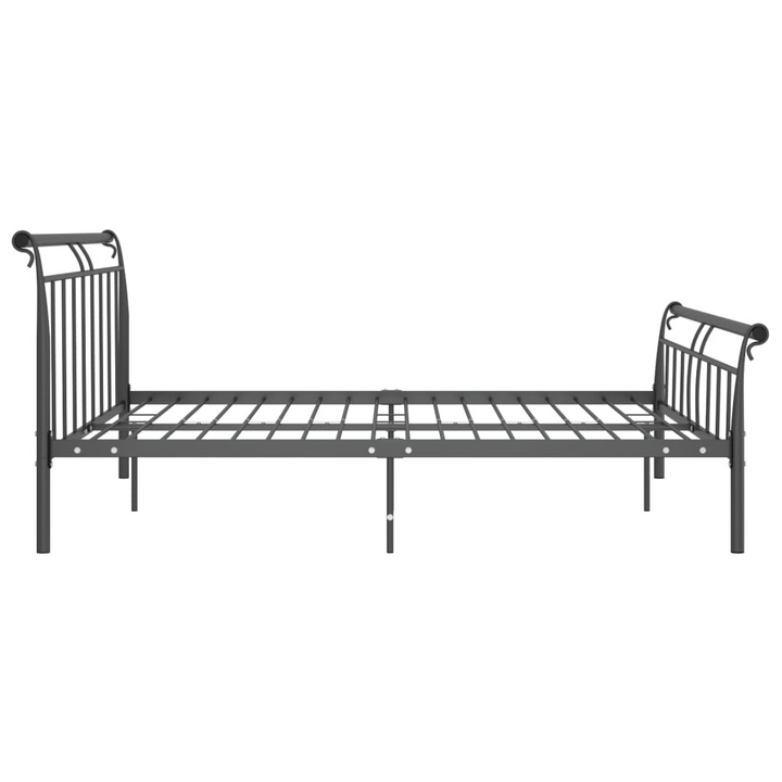 Black Metal Bed Frame 200x200 cm - Sturdy, Stylish, and Durable Bedroom Furniture - Premium  from Home Treasures - Just £152.99! Shop now at Home Treasures