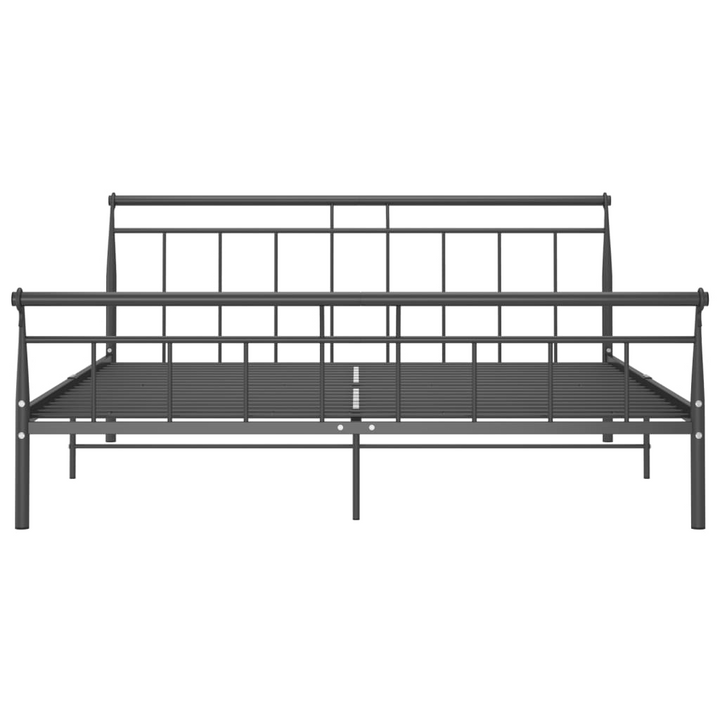 Black Metal Bed Frame 200x200 cm - Sturdy, Stylish, and Durable Bedroom Furniture - Premium  from Home Treasures - Just £152.99! Shop now at Home Treasures