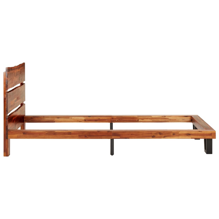 Elegant Solid Acacia Wood Bed Frame with Live Edge - 90 x 200 cm | Sturdy, Natural Finish | Perfect for Your Bedroom - Premium  from Home Treasures - Just £219.99! Shop now at Home Treasures