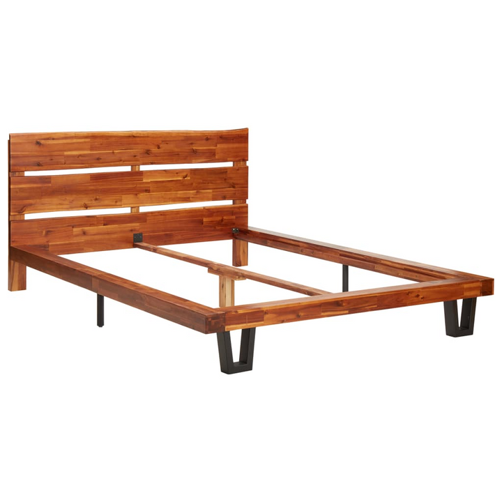 Solid Acacia Wood Bed Frame with Live Edge - 120 x 200cm | Durable & Stylish - Premium  from Home Treasures - Just £253.99! Shop now at Home Treasures