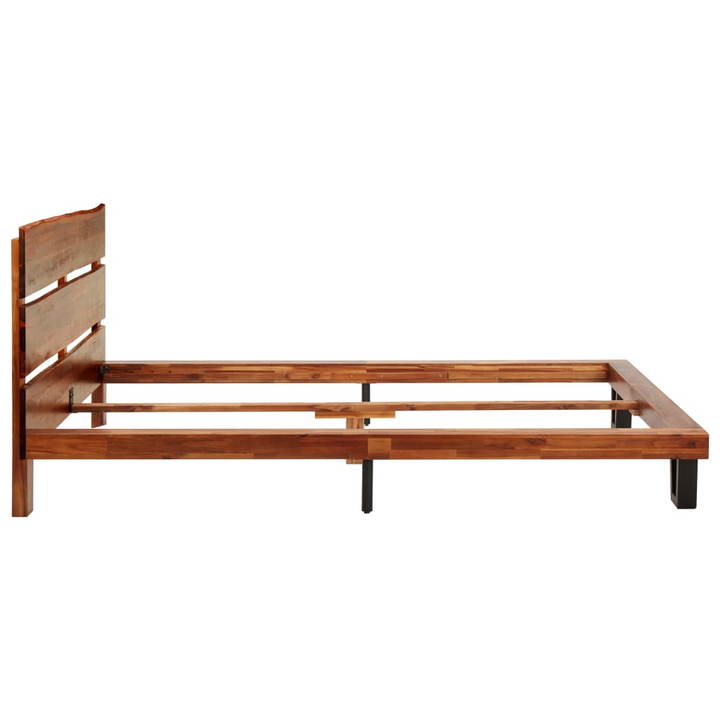 Solid Acacia Wood Bed Frame with Live Edge - 120 x 200cm | Durable & Stylish - Premium  from Home Treasures - Just £253.99! Shop now at Home Treasures