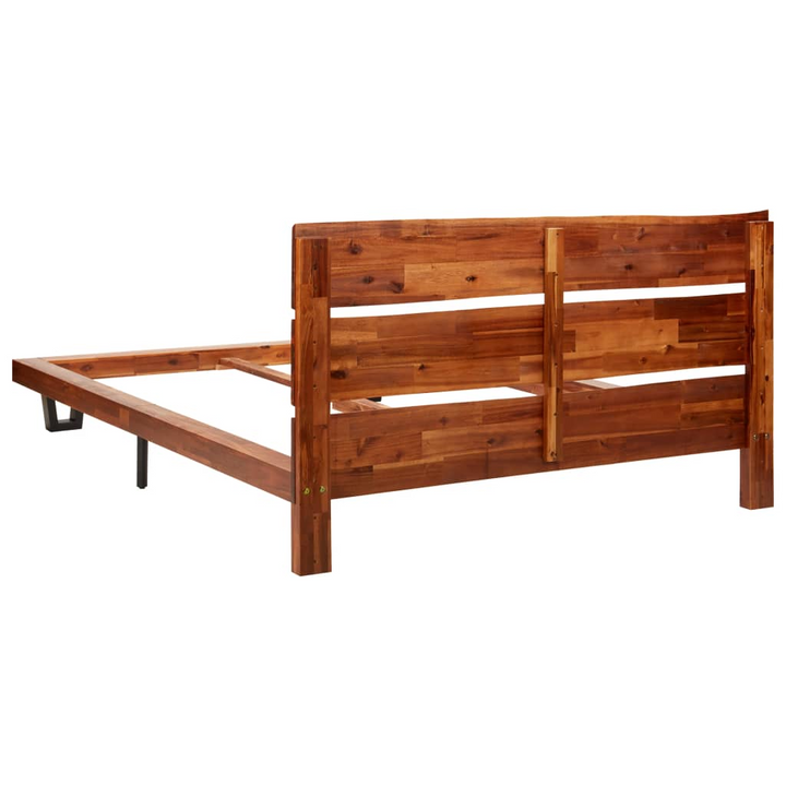 Solid Acacia Wood Bed Frame with Live Edge - 120 x 200cm | Durable & Stylish - Premium  from Home Treasures - Just £253.99! Shop now at Home Treasures