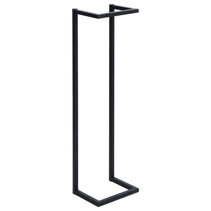 Stylish Black Iron Towel Rack - Space-Saving 25 x 20 x 95cm Design for Modern Bathrooms - Premium  from Home Treasures - Just £32.99! Shop now at Home Treasures