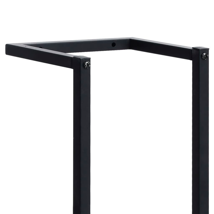 Stylish Black Iron Towel Rack - Space-Saving 25 x 20 x 95cm Design for Modern Bathrooms - Premium  from Home Treasures - Just £32.99! Shop now at Home Treasures