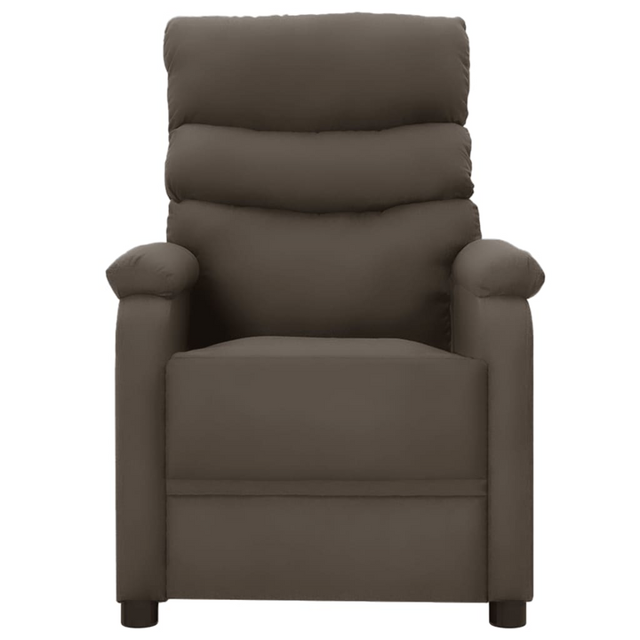 Grey Faux Leather Wing Back Massage Reclining Chair - Ultimate Comfort with 6-Point Vibration Massage - Premium  from Home Treasures - Just £243.99! Shop now at Home Treasures