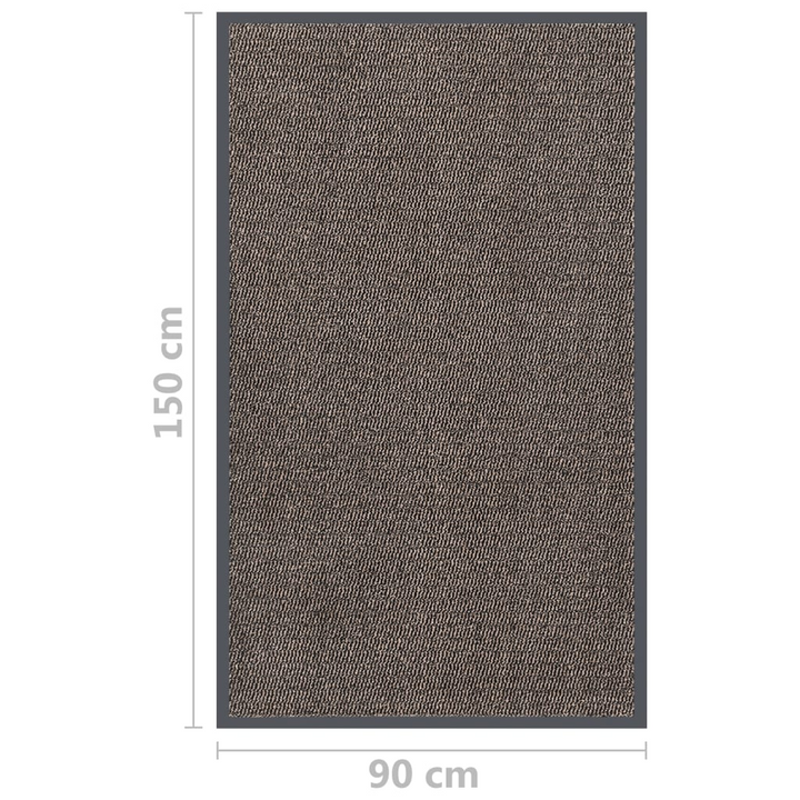 Premium Tufted Doormat in Dark Brown, Non-Slip Durable Entry Rug, 90x150 cm - Premium  from Home Treasures - Just £41.99! Shop now at Home Treasures