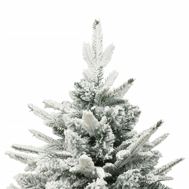 Artificial Christmas Tree with Flocked Snow, Green - PVC & PE Branches, Lifelike & Reusable, Easy Assembly with Steel Stand - Premium  from Home Treasures - Just £103.99! Shop now at Home Treasures