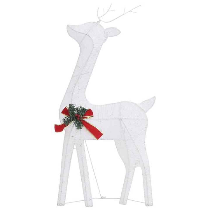 White Mesh Christmas Reindeer Family 270x7x90 cm ,Cold White Cold LED - Premium  from Home Treasures - Just £77.99! Shop now at Home Treasures