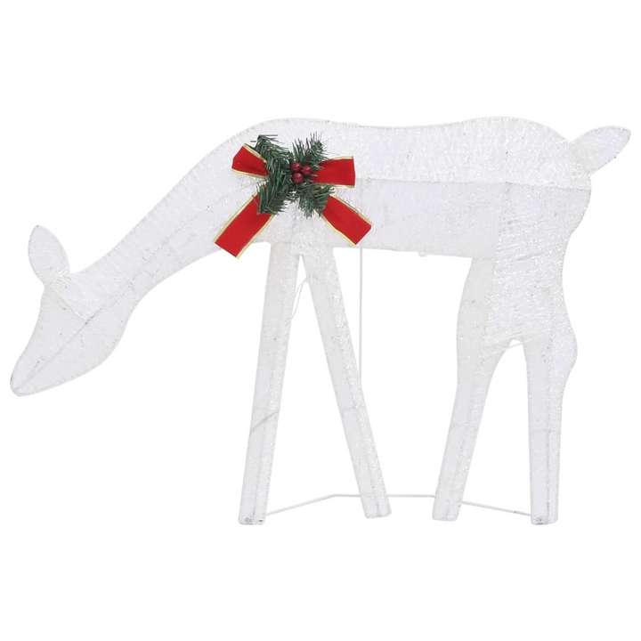 White Mesh Christmas Reindeer Family 270x7x90 cm ,Cold White Cold LED - Premium  from Home Treasures - Just £77.99! Shop now at Home Treasures