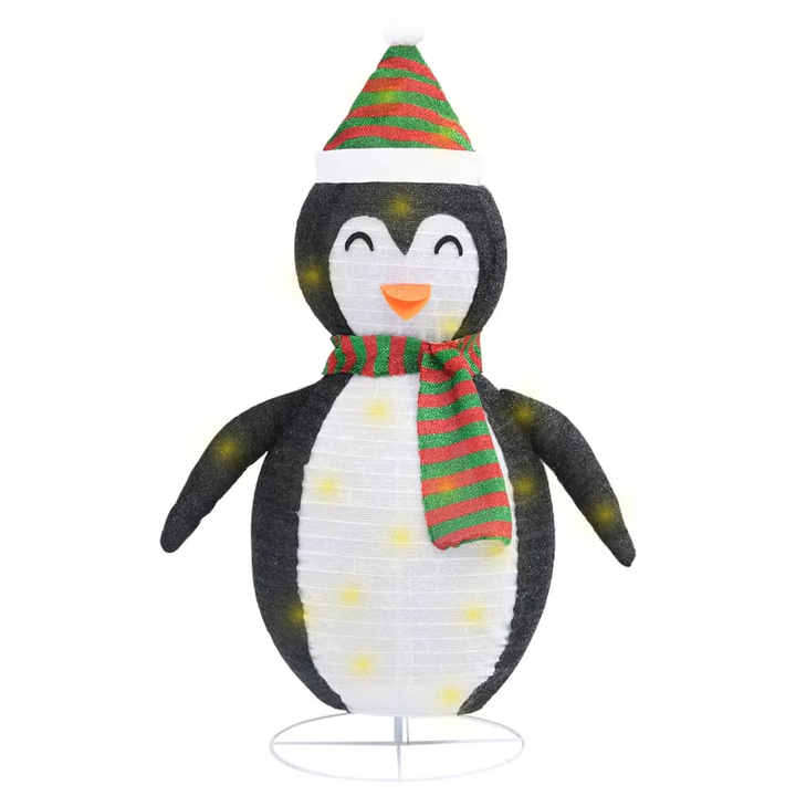 Decorative Christmas Snow Penguin Figure with LED Lights and Luxury Fabric - Premium  from Home Treasures - Just £58.99! Shop now at Home Treasures