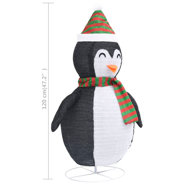 Decorative Christmas Snow Penguin Figure with LED Lights and Luxury Fabric - Premium  from Home Treasures - Just £58.99! Shop now at Home Treasures