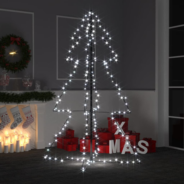 Christmas Cone Tree with 200 LED Lights, Indoor & Outdoor, 98x150 cm - Create a Magical Holiday Atmosphere - Premium  from Home Treasures - Just £37.99! Shop now at Home Treasures