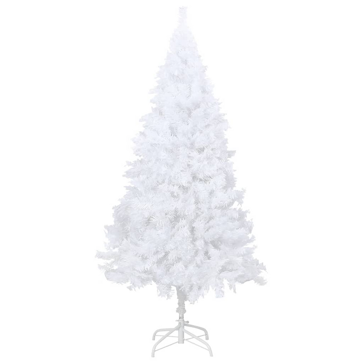 White Artificial Christmas Tree with Thick Branches, Realistic PVC & Metal Stand - Perfect for Indoor/Outdoor Seasonal Decor - Premium  from Home Treasures - Just £28.99! Shop now at Home Treasures