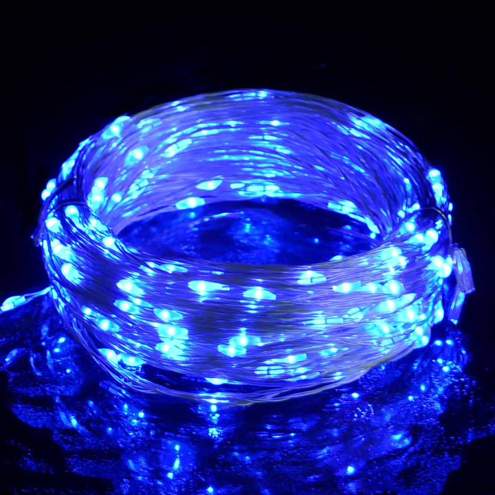 LED Micro Fairy String Lights - 400 Blue LEDs with 8 Lighting Functions for Indoor & Outdoor Decor - Premium  from Home Treasures - Just £23.99! Shop now at Home Treasures