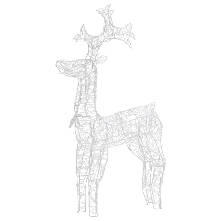 Reindeer Christmas Decoration with 90 LEDs - 60x16x100 cm Acrylic - Weather-Resistant for Indoor & Outdoor Use - Premium  from Home Treasures - Just £73.99! Shop now at Home Treasures