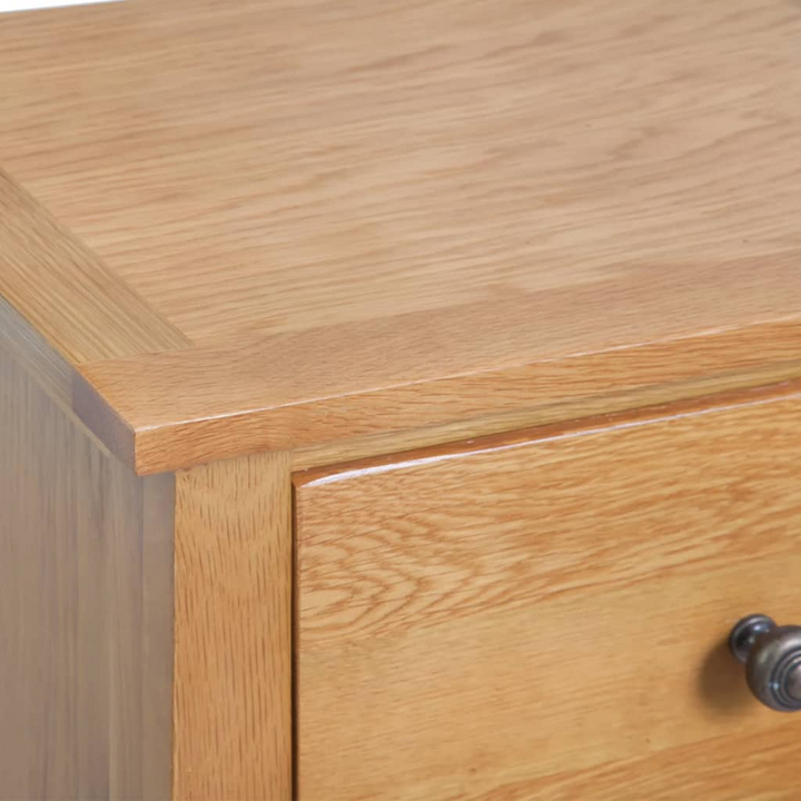 Elegant Solid Oak Tall Chest of Drawers - 5 Drawer Storage, 45 x 32 x 110 cm - Premium  from Home Treasures - Just £350.99! Shop now at Home Treasures