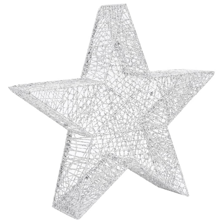 Silver Mesh LED Christmas Decoration Stars - Set of 3, Indoor & Outdoor - Premium  from Home Treasures - Just £50.99! Shop now at Home Treasures