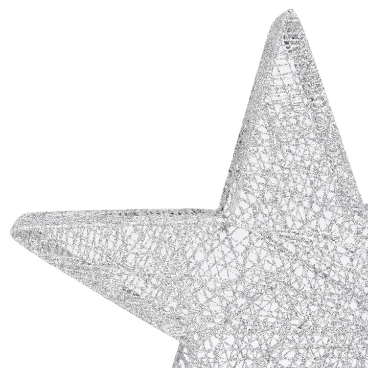 Silver Mesh LED Christmas Decoration Stars - Set of 3, Indoor & Outdoor - Premium  from Home Treasures - Just £50.99! Shop now at Home Treasures