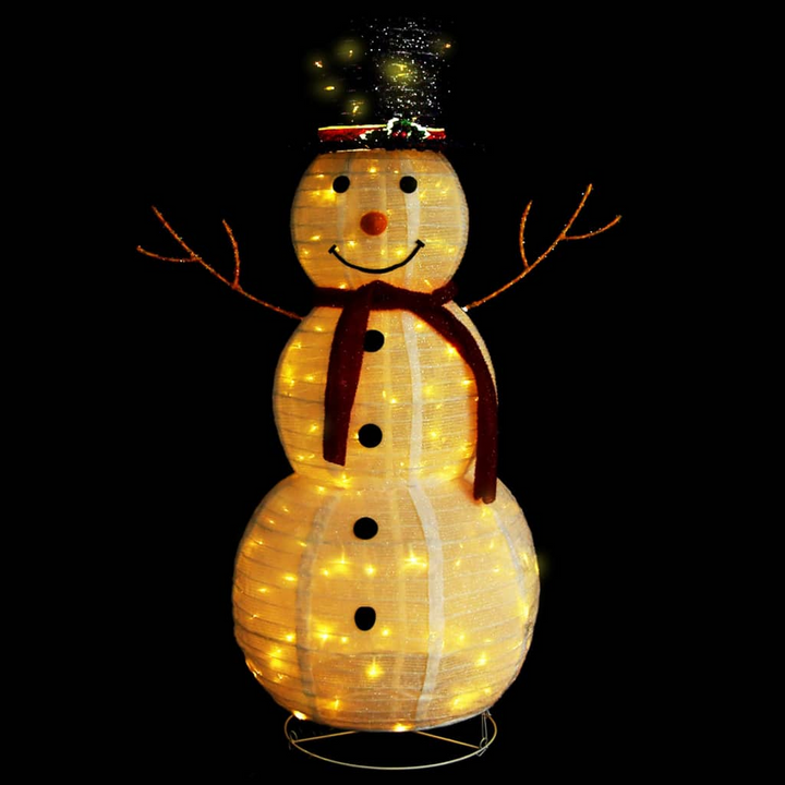 Decorative Christmas Snowman Figure with LED Lights - Luxury Fabric, 8 Lighting Modes, Indoor/Outdoor Holiday Decoration - Premium  from Home Treasures - Just £78.99! Shop now at Home Treasures