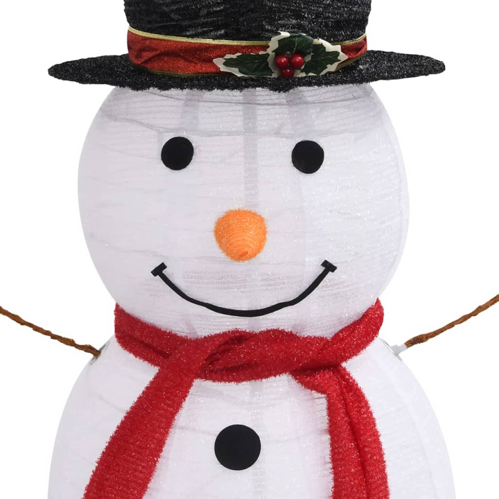 Decorative Christmas Snowman Figure with LED Lights - Luxury Fabric, 8 Lighting Modes, Indoor/Outdoor Holiday Decoration - Premium  from Home Treasures - Just £78.99! Shop now at Home Treasures